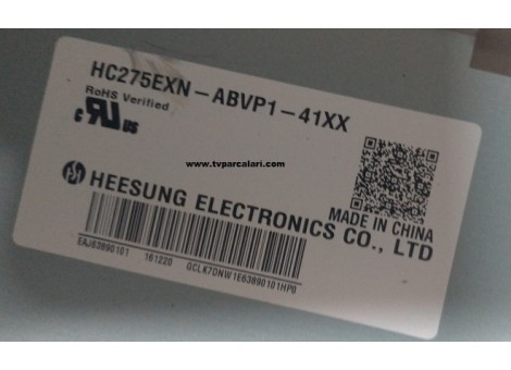 HC275EXN-ABVP1-41XX, 8520 D3, 54PKG VER0.1, LG 28MN49HM-PZ, Led bar HC275EXN-ABVP1-41XX, 8520 D3, 54PKG VER0.1, LG 28MN49HM-PZ, Led bar